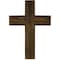 Ekena Millwork 12"W x 16"H x 1 1/2"D Vintage Farmhouse Cross, Barnwood Decor Collection, Pebble Grey DECR012X016X1500CRSPG - alternate 4